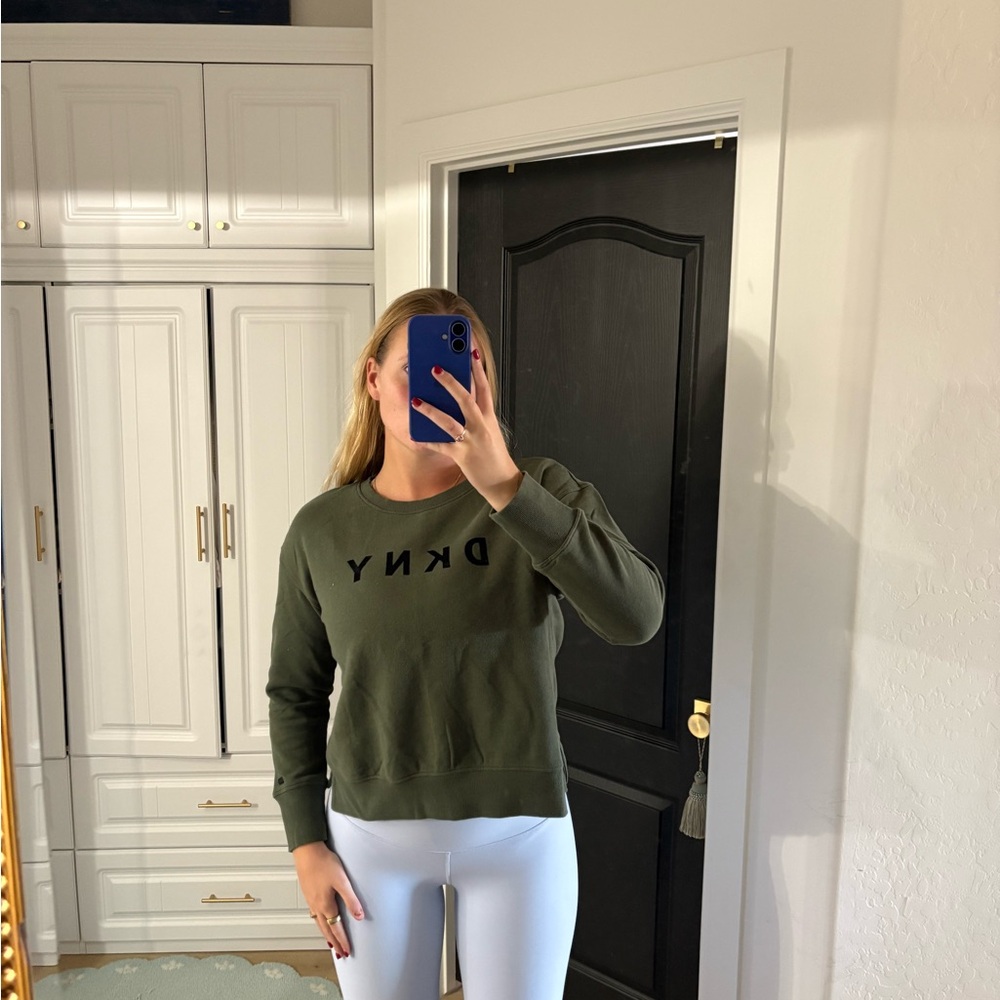 DKNY Dark green sweatshirt
